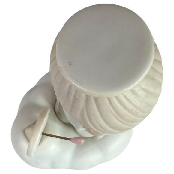 1985 Precious Moments Sending My Love Angel Cupid Figurine On Cloud 100056 VTG - Picture 7 of 9